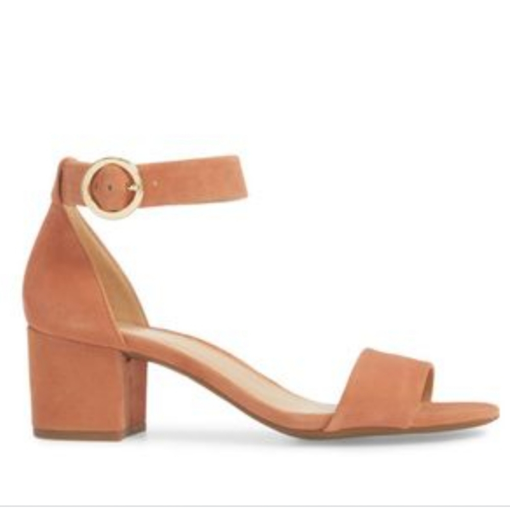 Michael Kors Lena block heel sandal in suede